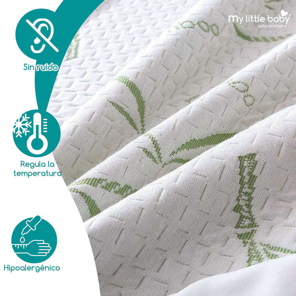 Colchón Memory Foam Impermeable de bambú