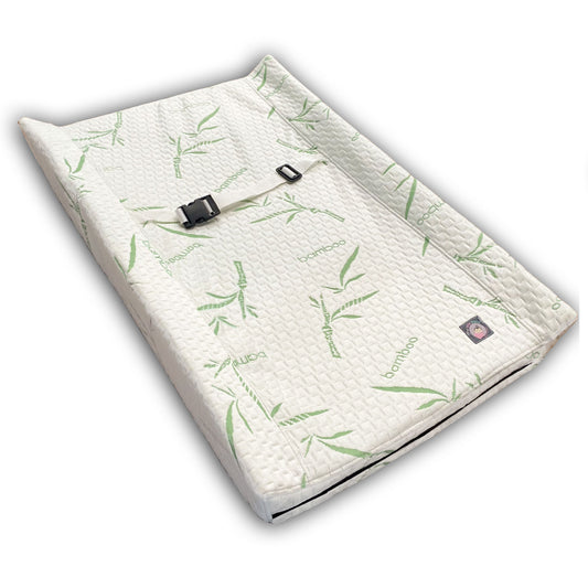 Colchón Cambiador para Bebé – Bambú Impermeable | Seguro y Cómodo en Cada Cambio de Pañal y Ropa | 80 x 40 x 11 cm |