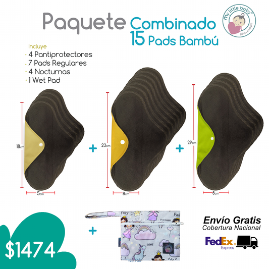 Toallas femininas combinado