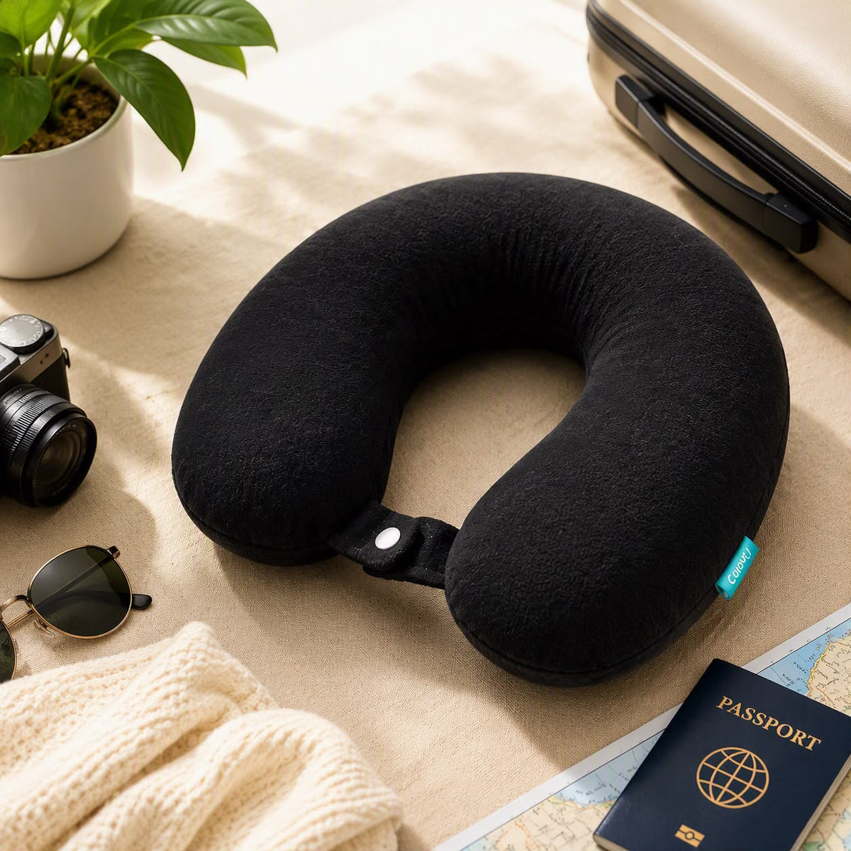 Almohada de viaje tipo collarin